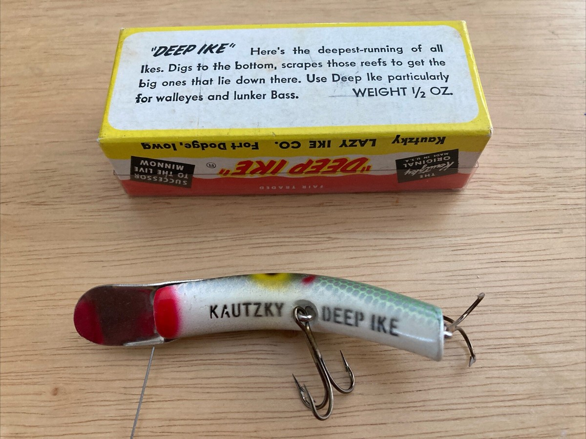 Vintage Kautzky DEEP IKE lure D34 - Shad w BOX | eBay