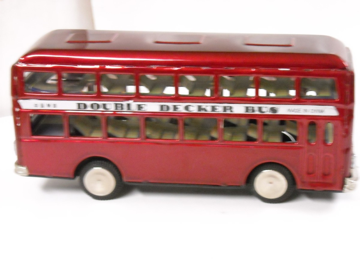 ダブルデッカーバス　MF185　DOUBLE DECKER Bus Tin Litho Autobus A Imperial Double Decker Friction Powered