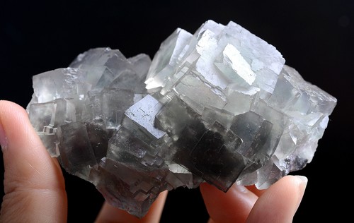 218g Natural Clear Phantom Window Green Cube Fluorite Mineral Specimen/China - Picture 11 of 11