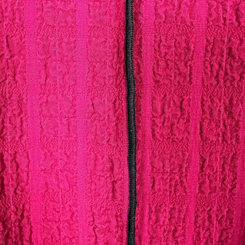 Ali Miles Jacket Womens Plus 3X Maroon Black Button Up Lagenlook Textured Artsy - Picture 10 of 13