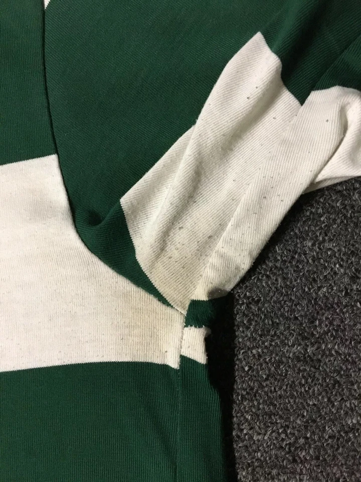 Vtg 80s Ireland Faded Striped Polo Shirt L USA Irish Pub Bar Beer 90s Grunge - Image 4 of 4