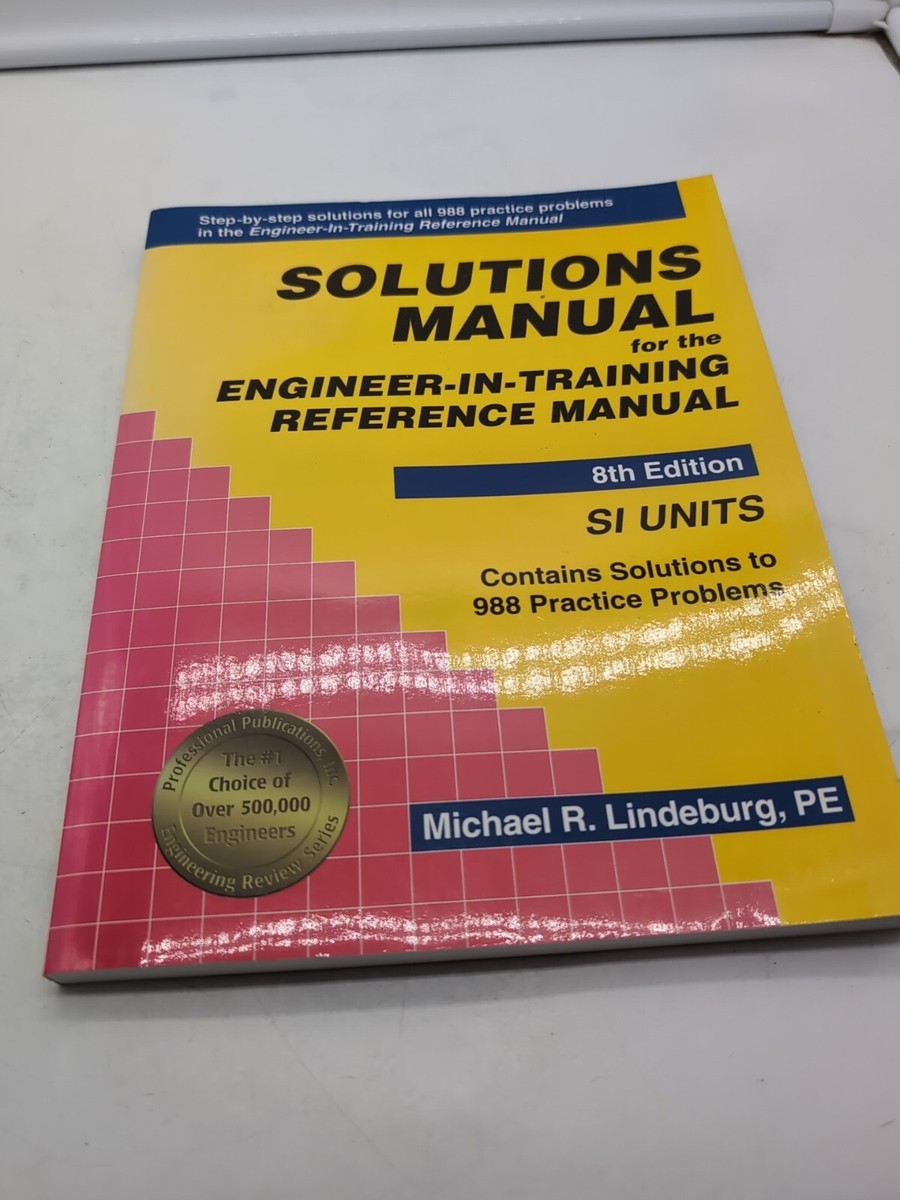 Engineer in training reference manual