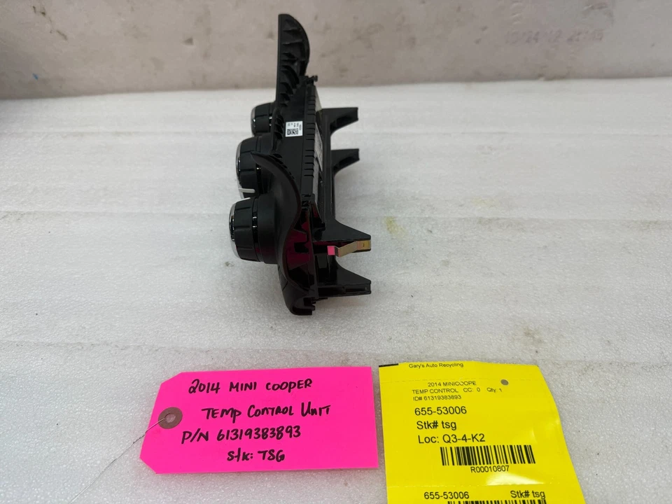 14 MINI COOPER HEATER AC CONTROL PANEL 61319383893 F54 F55 F56 13-19 - Image 4 of 4