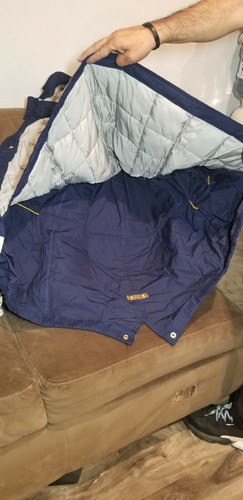 440$ SCOTCH & SODA Men's Navy Blue Classic Super Parka Jacket Coat Sz.S - Picture 7 of 12