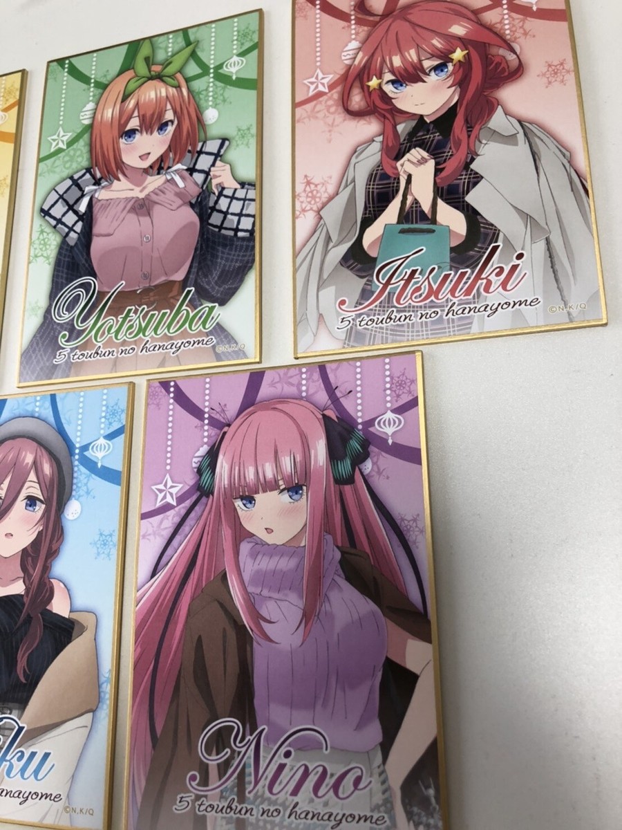 The Quintessential Quintuplets shikishi 5 full set 5 gotobun no hanayome  anime