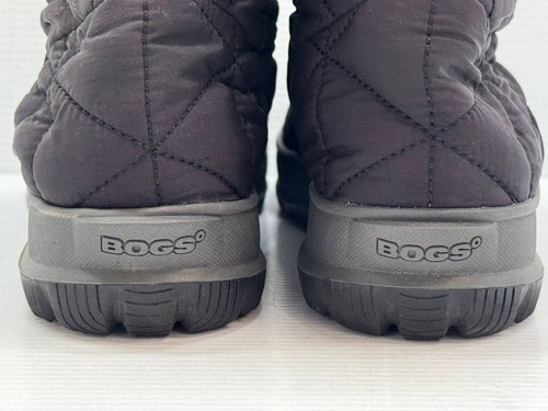 Bogs Women's Boots Black Quilted Nylon Mid Shoes Waterproof Insulated Sz: 8 - Picture 11 of 14