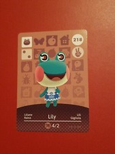 LILY ANIMAL CROSSING AMIIBO SERIES 3 CARD #218 TRACKED AU POST geniuine