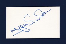 Kjell Samuelsson signed hockey index card
