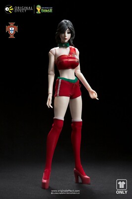 1/6 Scale Original Effect Portugal Female Soccer-Football Uniform Set MINT 
