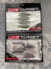 Live Target Twitch Minnow Fishing Lure Tackle Crankbait 3 3/4” NIP blue purple
