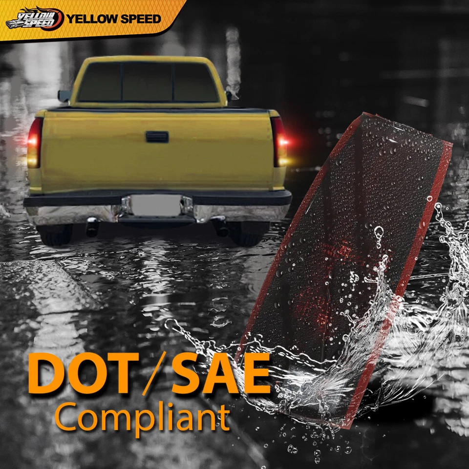 Apto para camioneta Chevy GMC C/K 1500 2500 3500 humo suburbano con bombillas luces traseras Foto 4 de 4