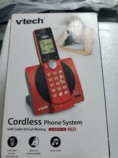 VTECH CS6919-16 Cordless Phone System with Caller ID/Call Waiting RED