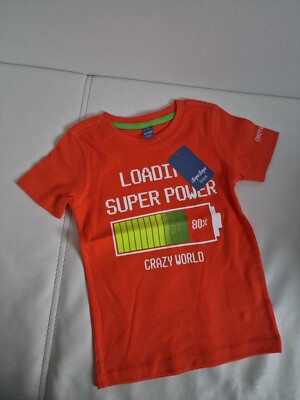 DopoDopo Kinder Junge Sommer Kurzarm Shirt T-Shirt Gr 116 NEU