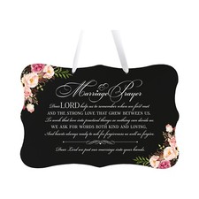 Wall Hanging Wedding Sign for Ceremony and Reception Celebration Marriage Prayer