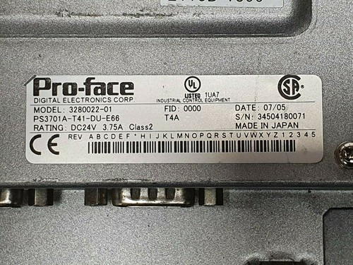Pro - Face PS3701A-T41-DU-E66  ( 3280022-01 ) - Imagen 3 de 5