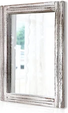 AAZZKANG Wall Mirror with Wood Framed Rustic Mirrors for Wall Rectangle Decorati