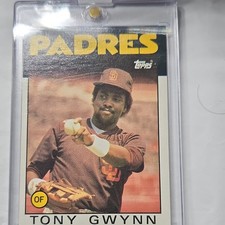 Topps 1986 Tony Gwynn San Diego Padres #10 Baseball Card Base Set