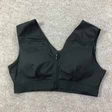 Tommie Copper Sports Bra Womens 2XL Zip Front Shoulder Support Activewear Gym