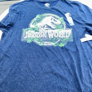 Jurassic Park Official T-shirt Blue Unisex 3XL New