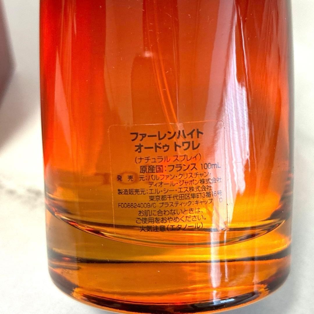 Dior Fahrenheit Eau de Toilette 100ml 3.4 fl oz Spray Japan Label