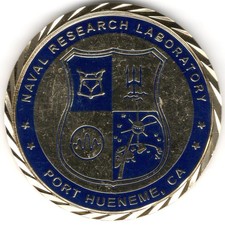 US Naval Research Laboratory Port Hueneme CA Navy Chief Military Challenge Coin