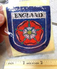 ENGLAND beautiful woven style Patch, Tudor Rose, Great Britain UK Patch