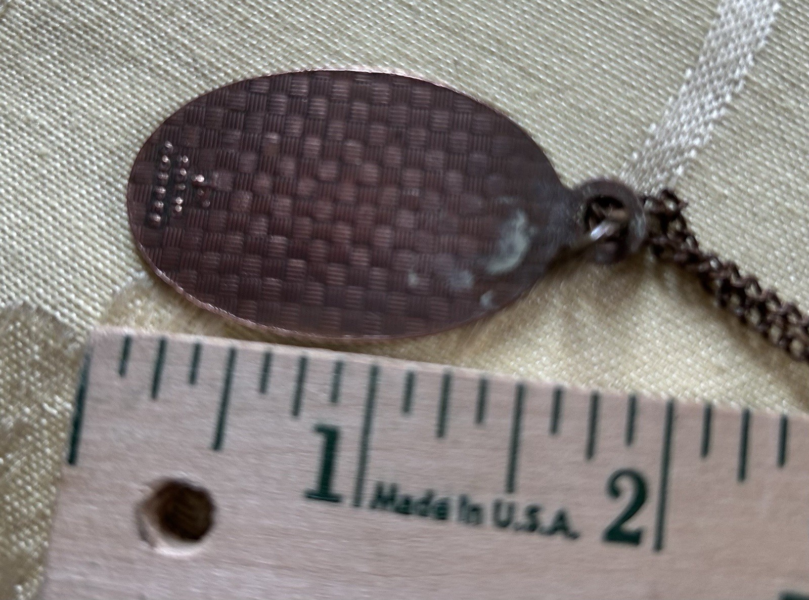 Solid Copper Necklace Cowboy On Bronc - image 2