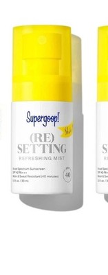 SuperGoop! (Re)setting Mist SPF 40 ~ 1 fl oz ~ Glow Protection  Exp 07/27
