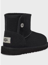 Brand New Ugg Kids Jona Black Suede Wintersnow Boots Toddler Girls Size 6 And 7