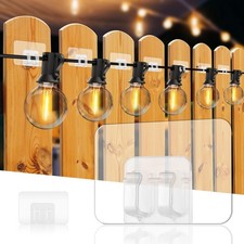 Hooks for Outdoor String Lights Clips,Command Hooks Heavy Duty Cable Clips wi...