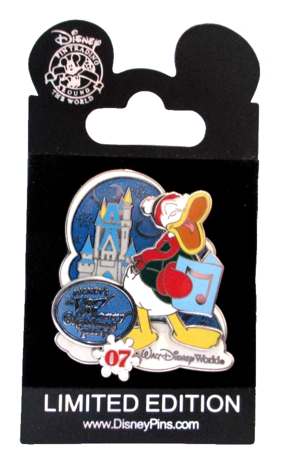 ЗНАЧОК WDW 2007 DONALD DUCK MICKEY'S VERY MERRY CHRISTMAS PARTY - LE 1500 #58452 - Изображение 2 из 3
