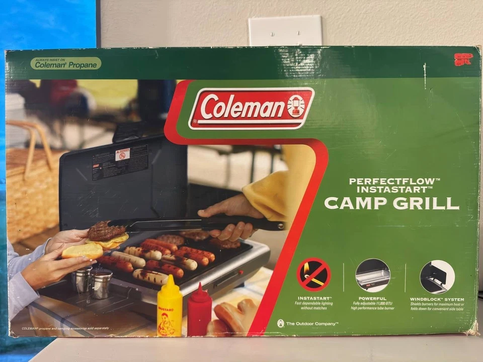 Grelha de acampamento Coleman PerfectFlow Instastart - Propano portátil - NOVA - Imagem 2 de 4