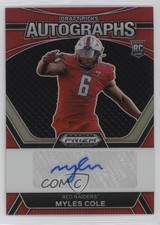 2024 Panini Prizm Draft Picks Red 74/199 Myles Cole #DPA-MCE Auto 0kb5