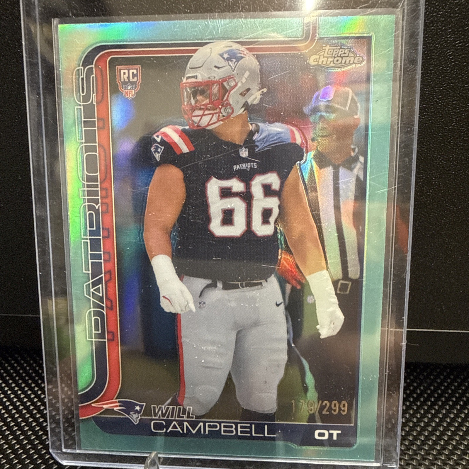 2025 Topps Chrome - Rookies Will Campbell #379 Teal Refractor /299 (RC)