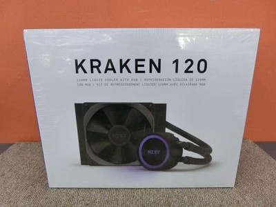 NZXT Kraken 120 120mm AIO RGB CPU Cooler   Quiet Liquid Cooling for Compact PC