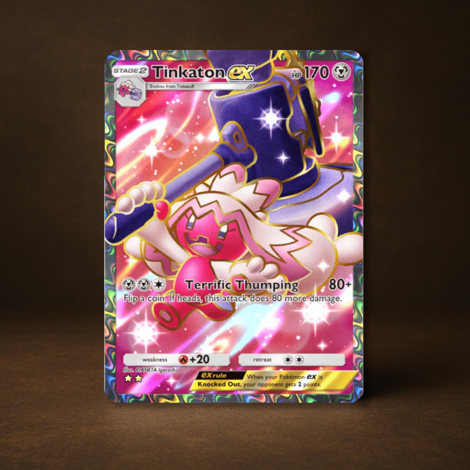 TINKATON EX POKEMON TCGP POCKET TRADING CARD 