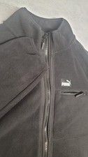 PUMA Black Polar Fleece Jacket Raglan Sleeves Large - product listing photo