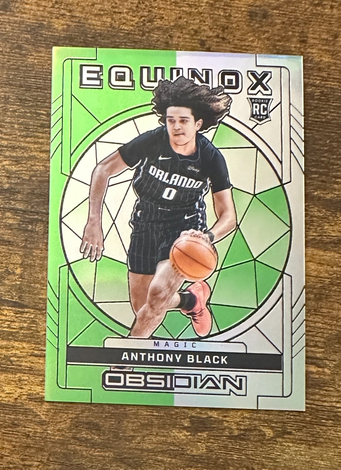 2023-24 Panini Obsidian Equinox Electric Etch Green Anthony Black /25 RC X16558