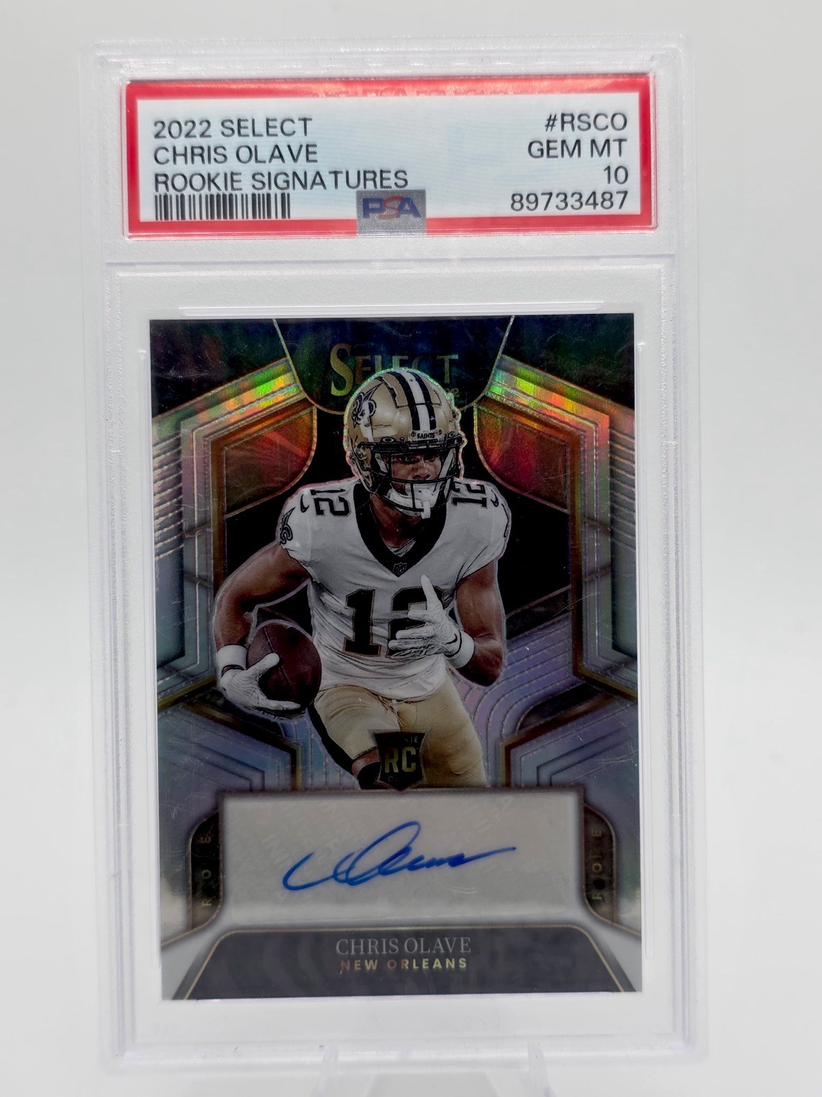 Chris Olave Panini Select Rookie Signatures #RSCO Base