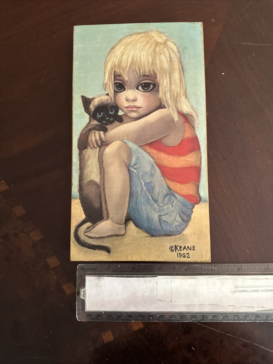 Margaret Keane 70s ヴィンテージ　ポスター 額付「ALONE」 Margaret Keane 70s ヴィンテージ ポスター 額付「ALONE」