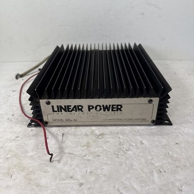 RARE Linear Power 2202IQ 220w Old School Car Audio Amplifier 1989