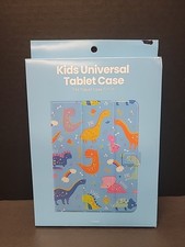 Kids Universal Tablet Case, Fits Tablet Sizes 7-11" Blue Dino - Brand New