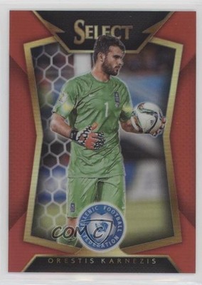 2015 Select Red Prizm Orestis Karnezis (Ball Back Photo Variation) Rookie RC 4t7