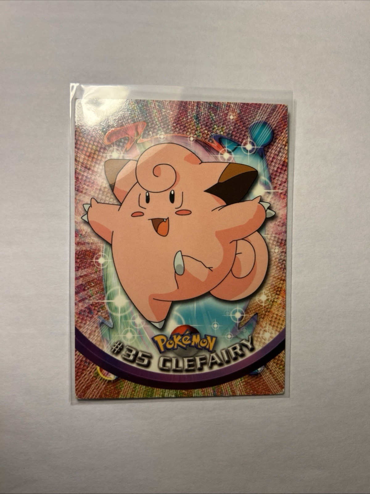 #35 Clefairy 1999 TOPPS Pokemon TV Animation Series Blue Logo Vintage Card