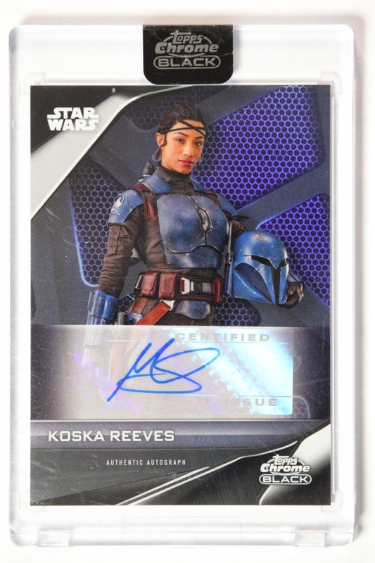 2023 Topps Star Wars Chrome Black - MERCEDES VARNADO as KOSKA REEVES - Auto
