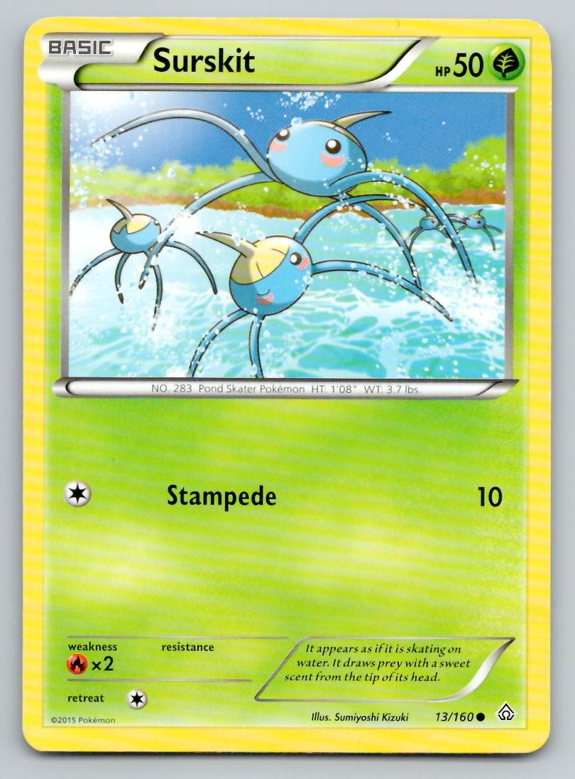 Pokemon Surskit XY - Primal Clash PRC 13/160 LP