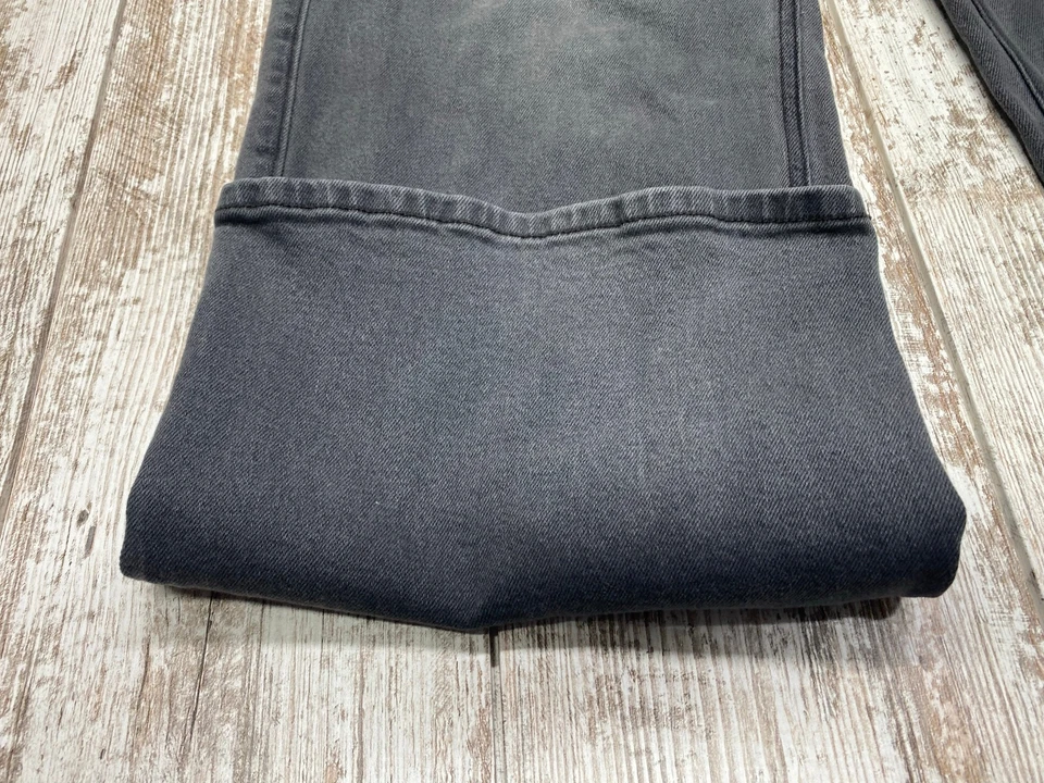 Pantalones de mezclilla holgados negros lavados de tiro bajo ultra cómodos para mujer Hollister talla 2R Foto 2 de 4