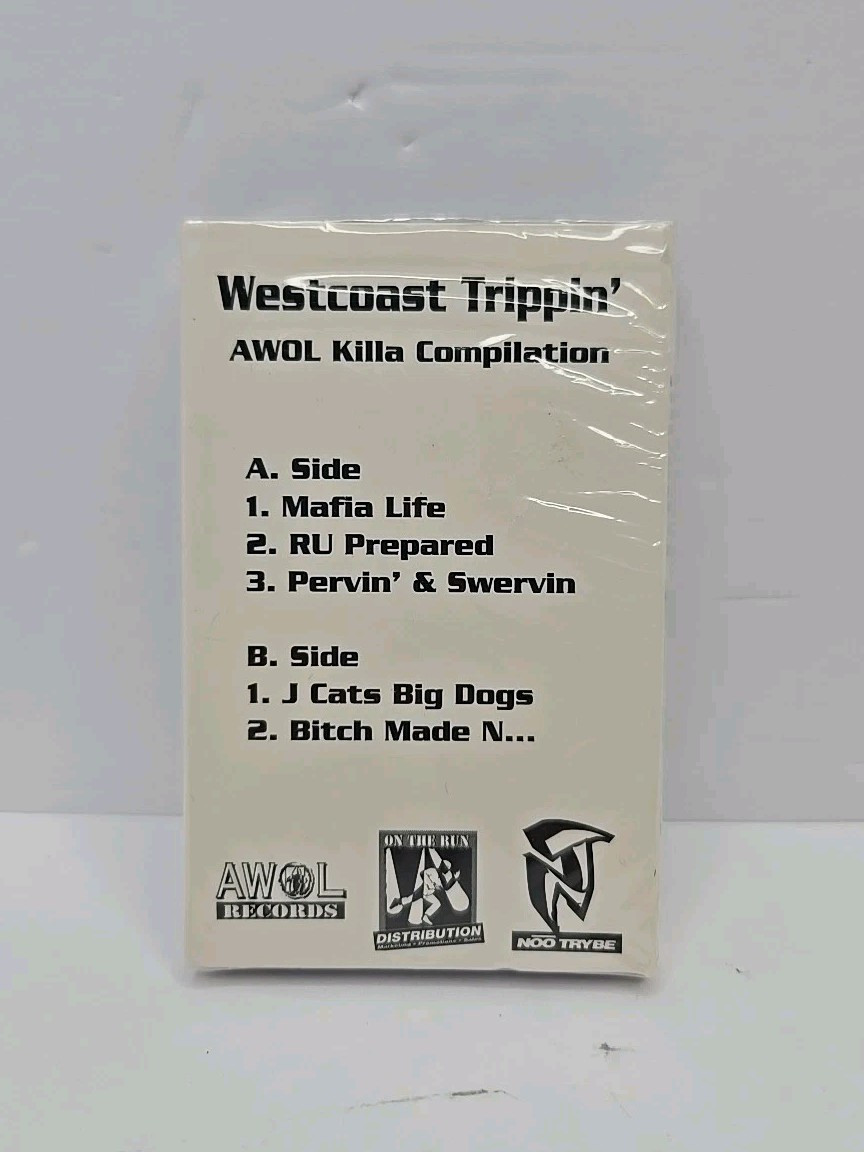 West Coast Trippin' - Awol Killa Compilation (Cassette, 1998) Promo Hip Hop New