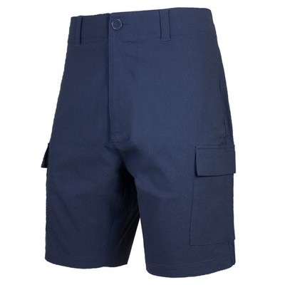 Men's Belted Classic-Fit Cargo Distressed Shorts Multi-Pocket
