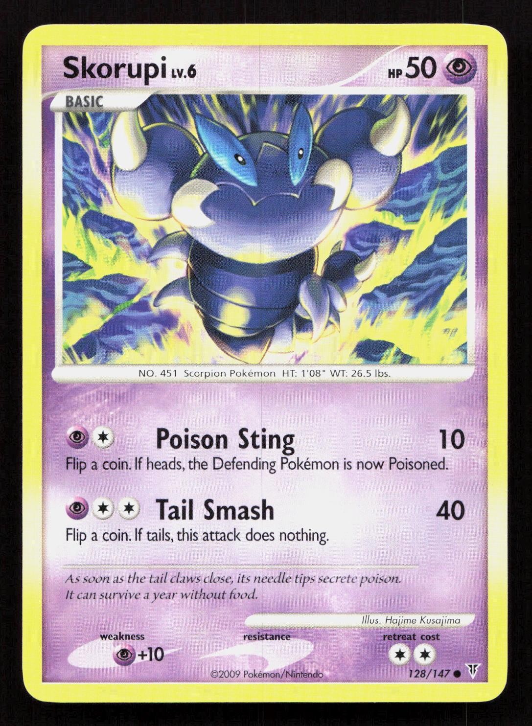 Pokemon SKORUPI 128/147 SUPREME VICTORS